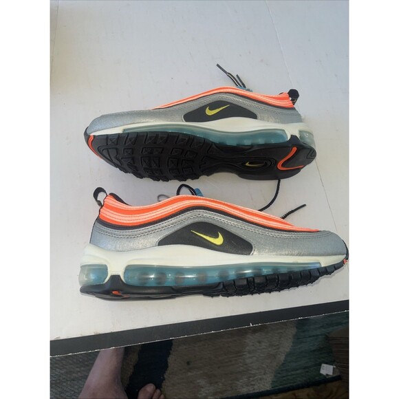 cw6012-001 Size6.5 Nike Air Max 97 Gs Metalic Silver Speed Yellow main image 8
